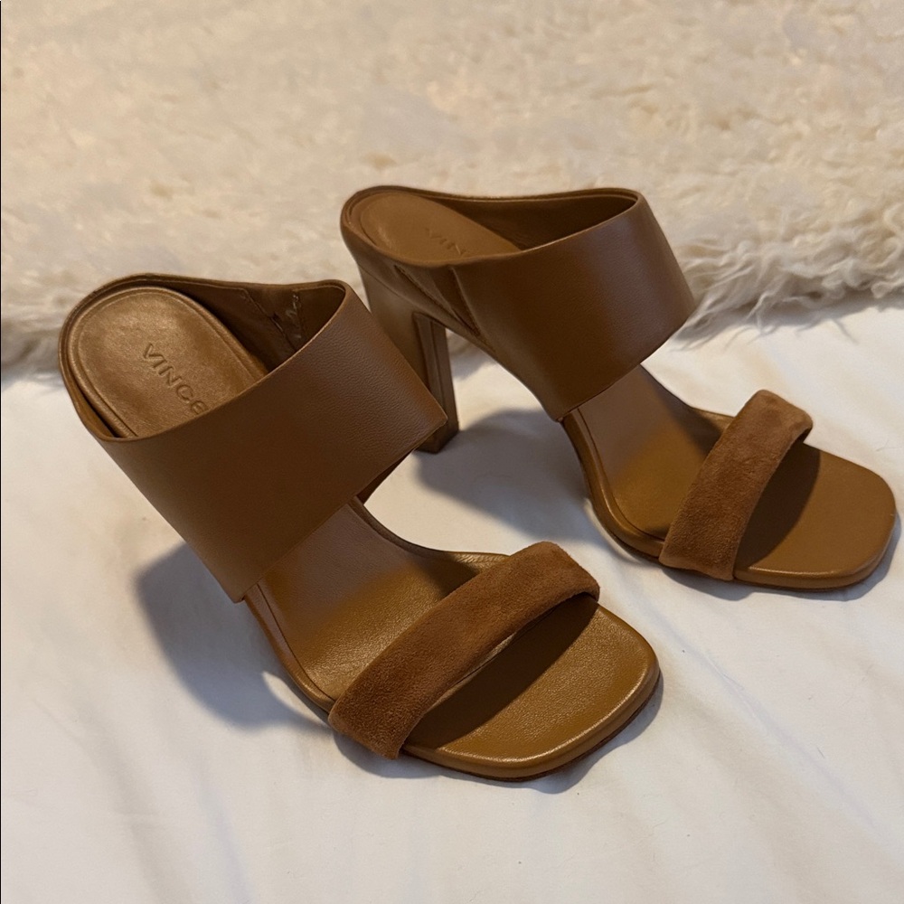 Vince Brown Heeled Sandals